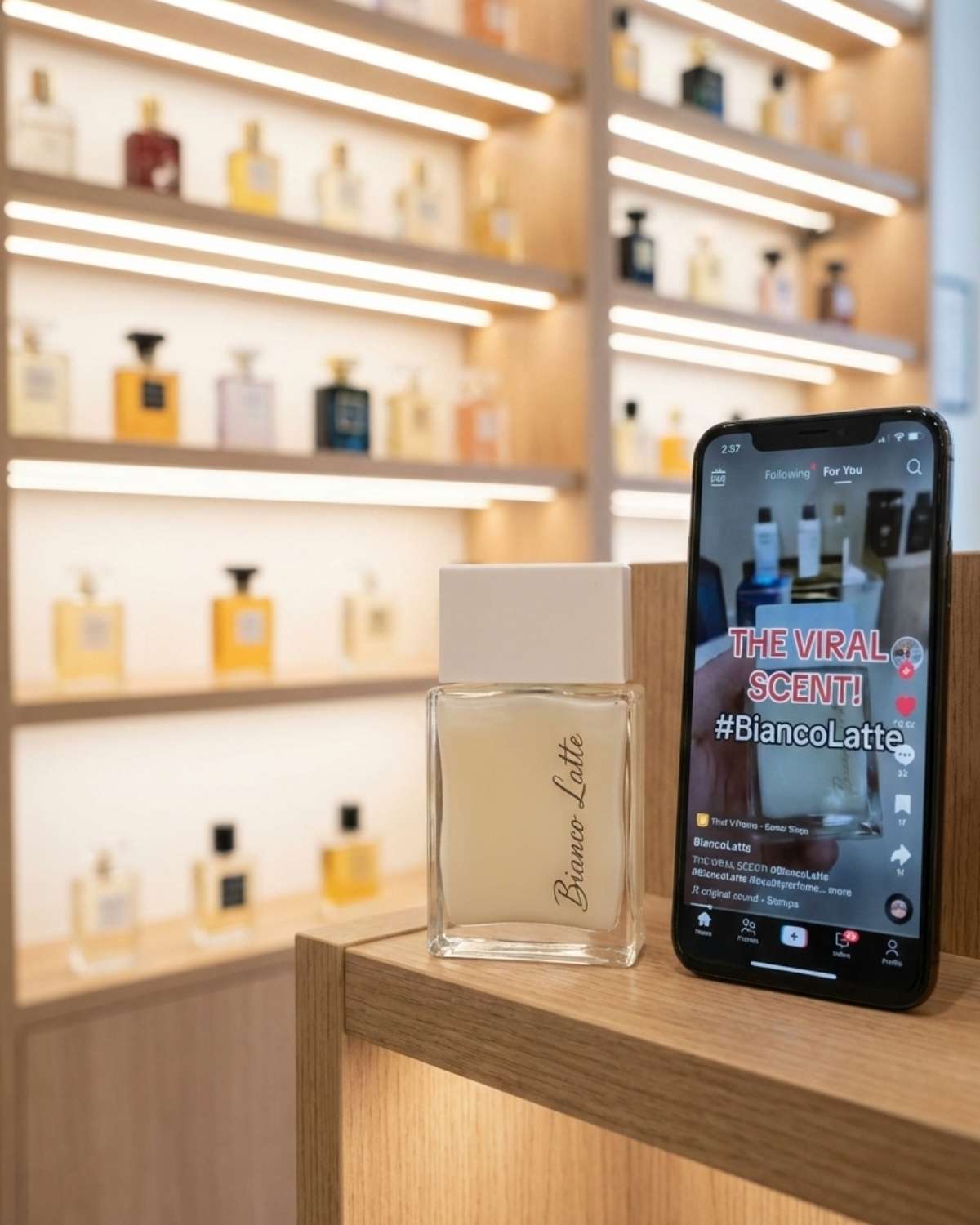 Bianco latte perfumes tom ford, the 7 virtues collage tiktok